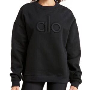 Alo yoga Renown Heavy Weight Emblem Crew Neck Pullover